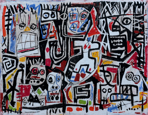 Acrylique sur toile, 146 x 114 cm, 2019