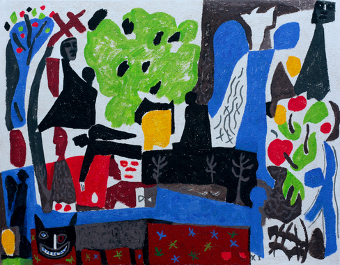 Acrylique sur toile, 146 x 114 cm, 2019