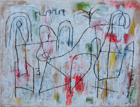 Acrylique sur toile, 146 x 114 cm, 2019