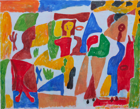 Acrylique sur toile, 146 x 114 cm, 2019