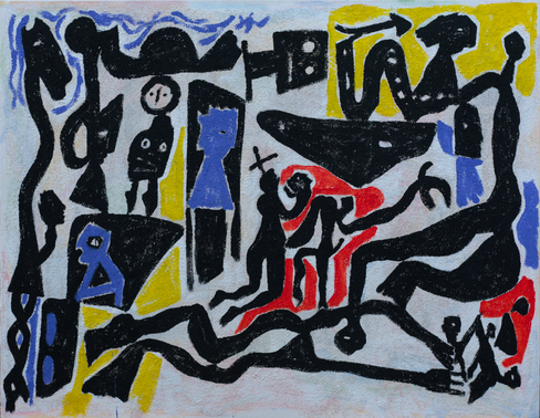 Acrylique sur toile, 146 x 114 cm, 2019