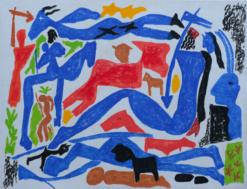 Acrylique sur toile, 146 x 114 cm, 2019