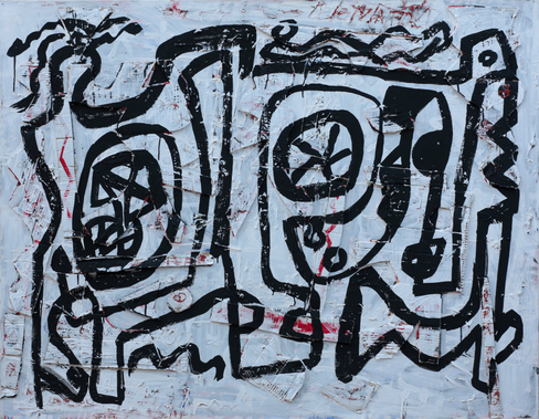 Acrylique sur toile, 146 x 114 cm, 2019